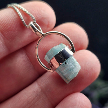 Blue Tourmaline Pendant