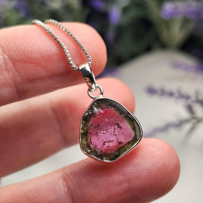 Watermelon Tourmaline Pendant