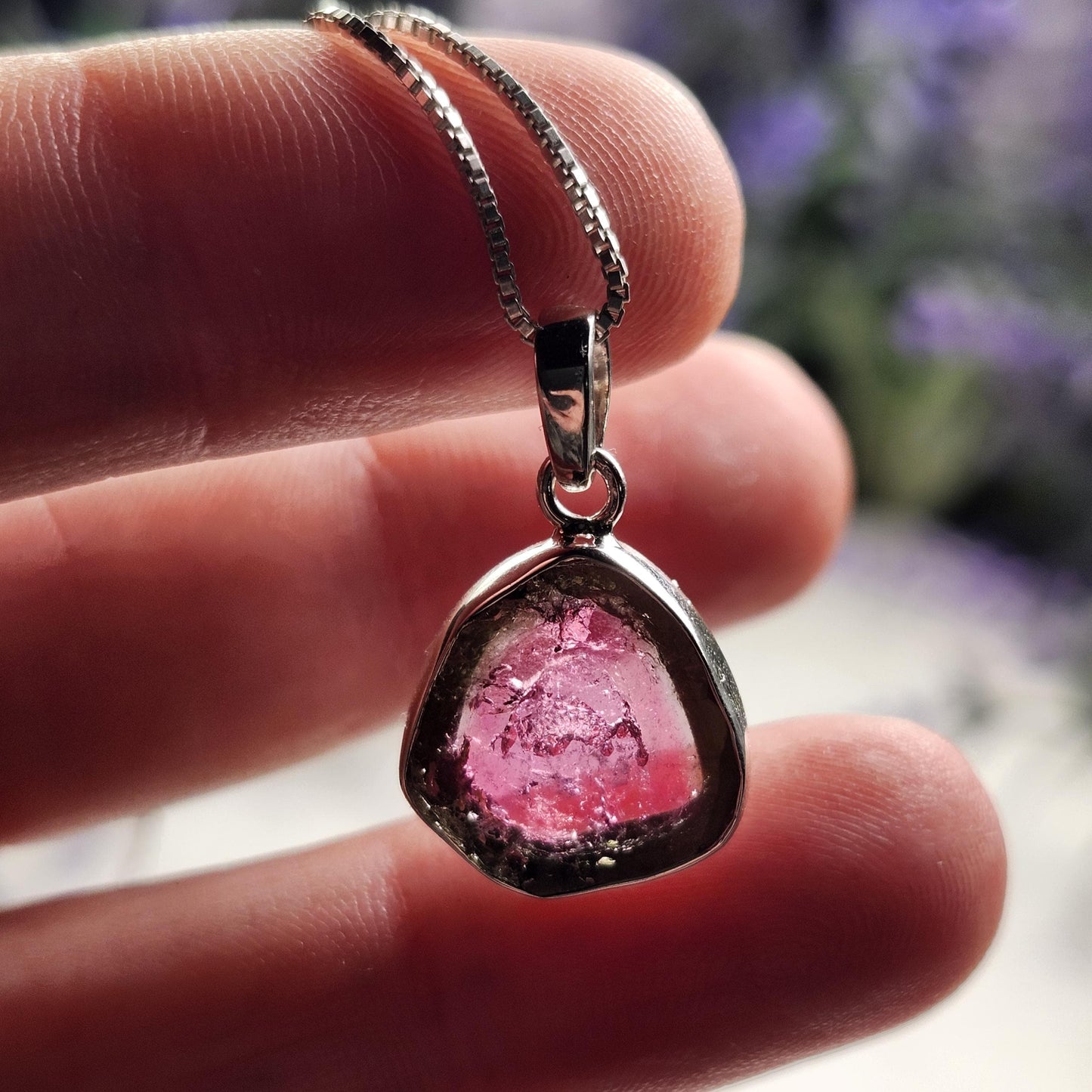 Watermelon Tourmaline Pendant