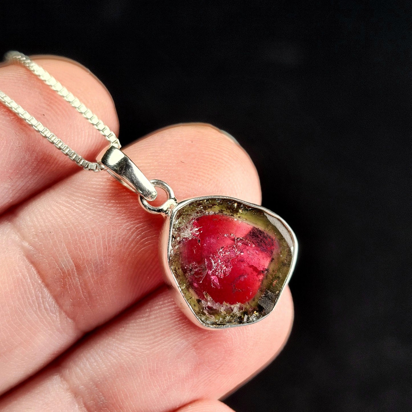 Watermelon Tourmaline Pendant