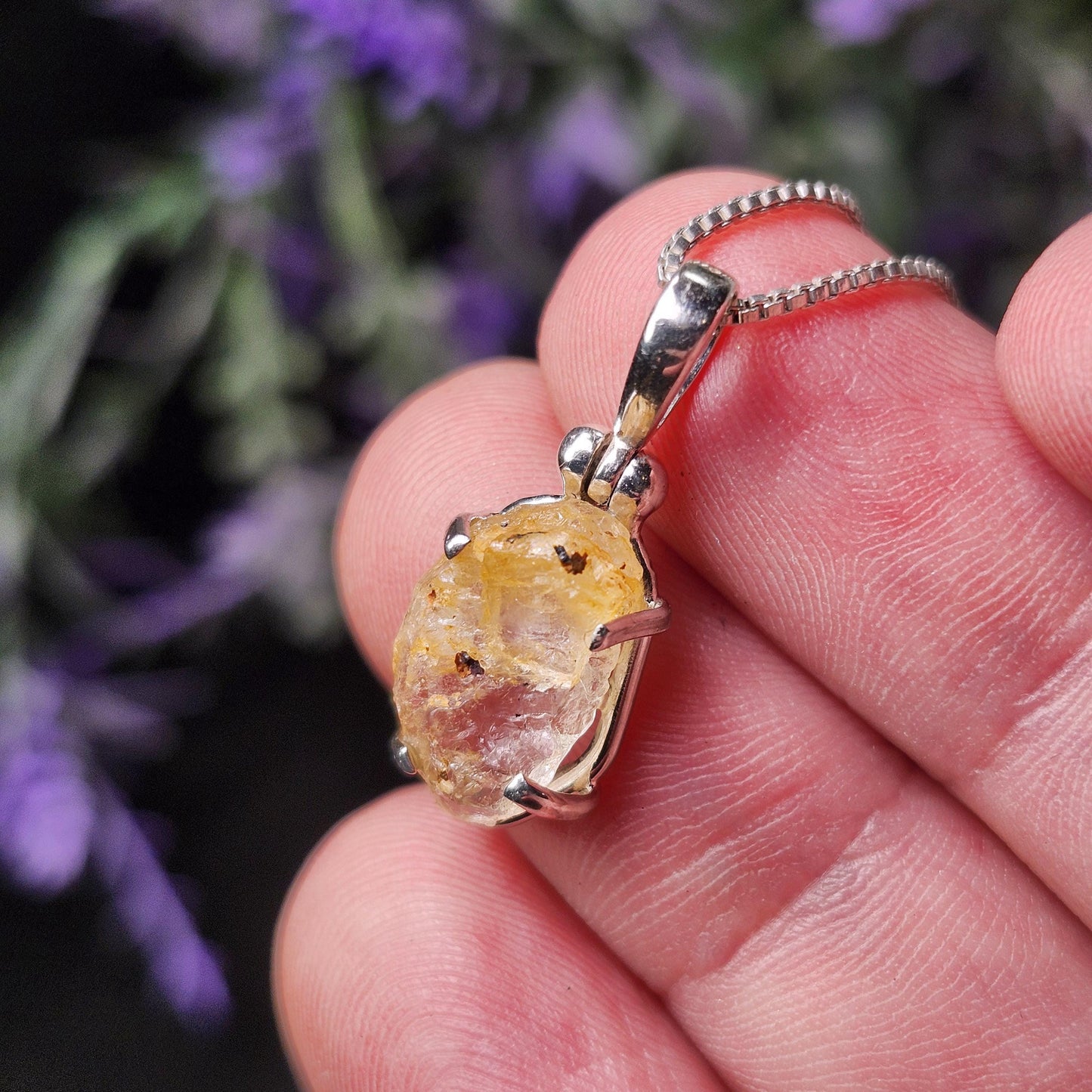 Golden Phenacite Pendant