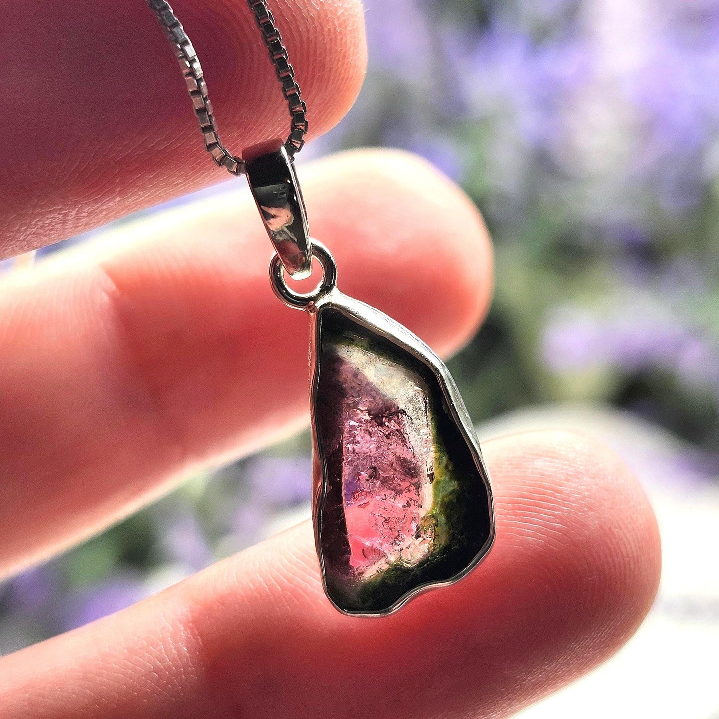 Watermelon Tourmaline Pendant