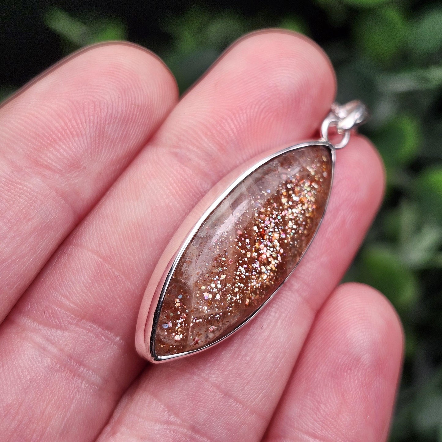 Rainbow Sunstone Pendant
