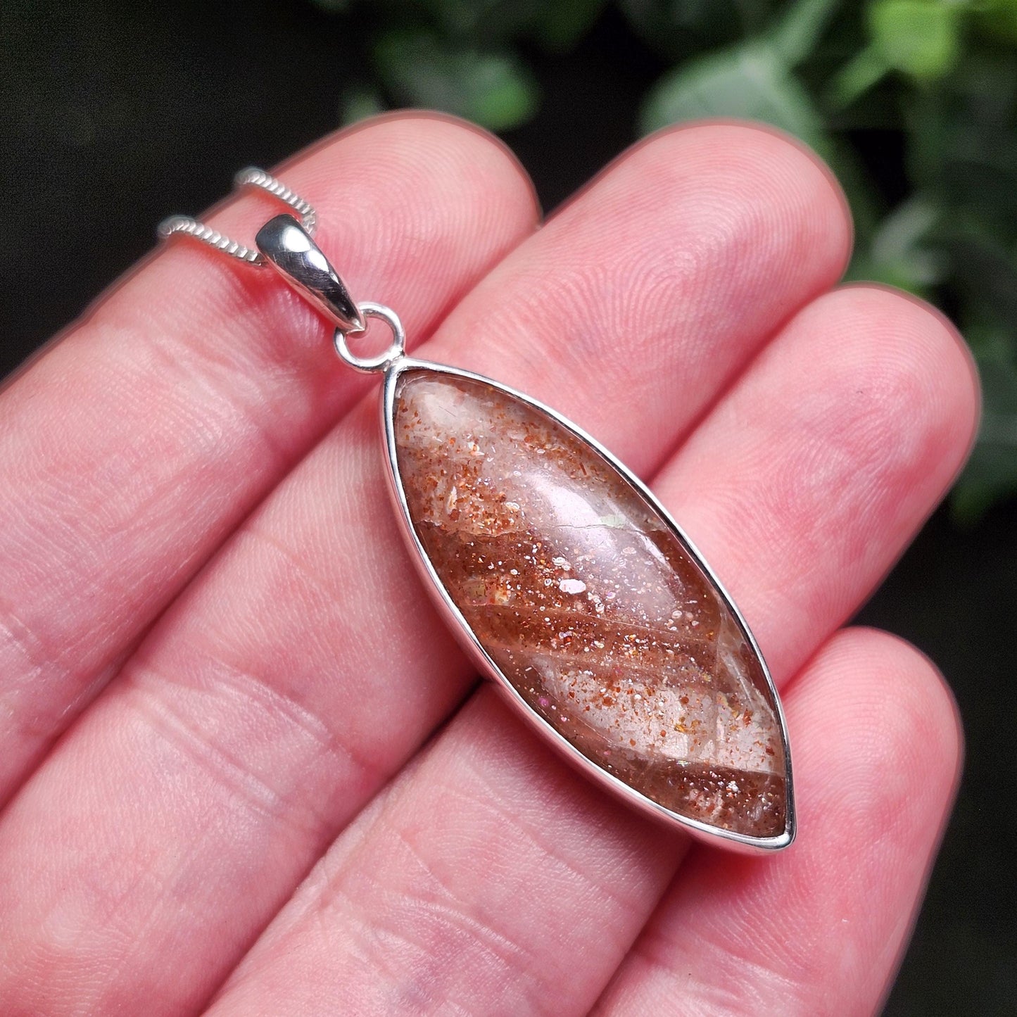 Rainbow Sunstone Pendant