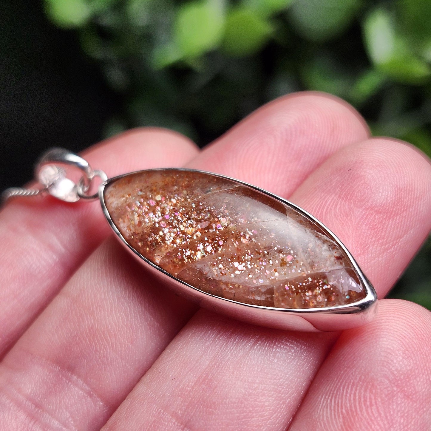 Rainbow Sunstone Pendant