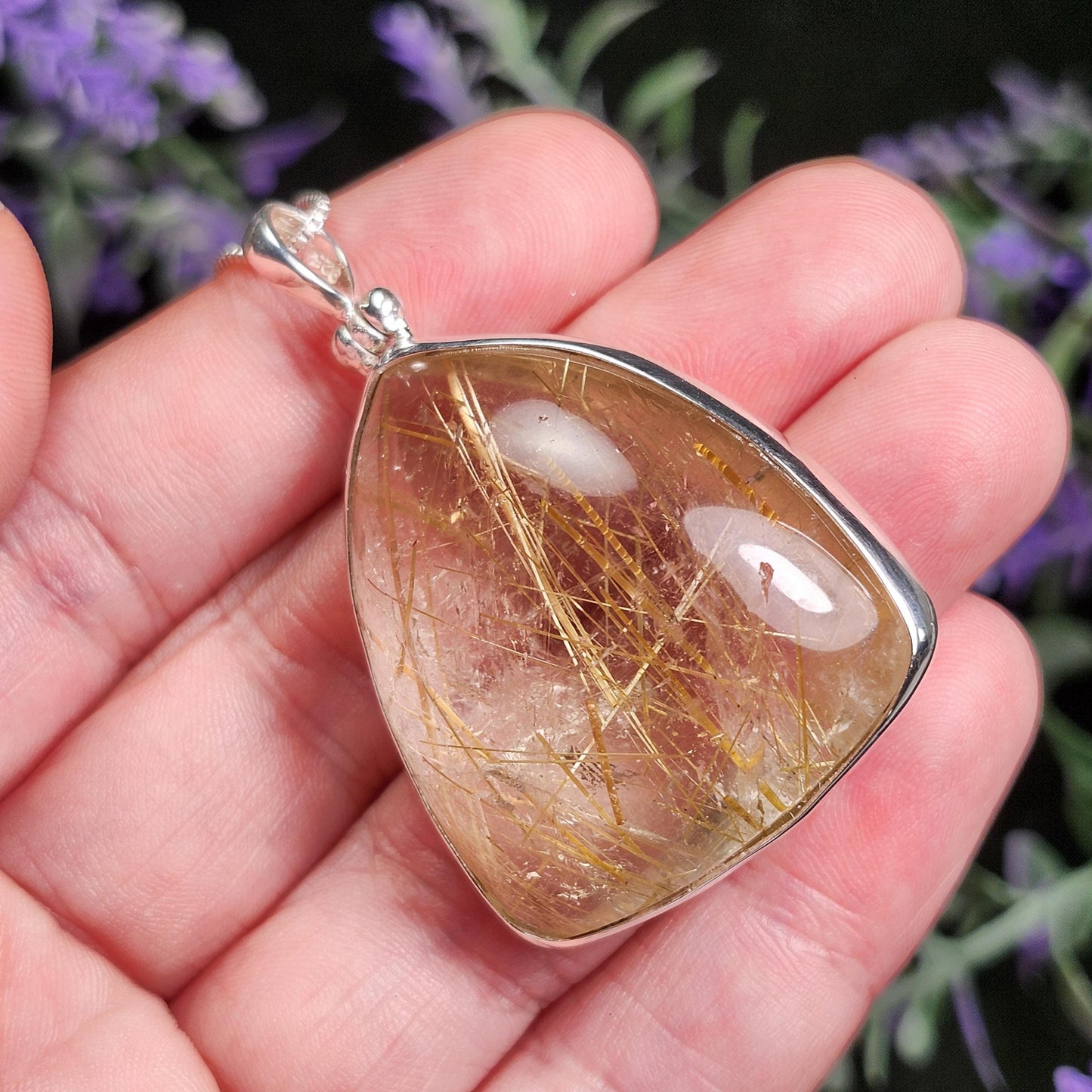 Angel Hair Rutile Quartz Pendant
