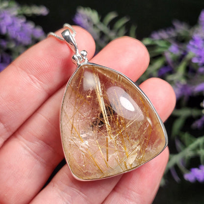 Angel Hair Rutile Quartz Pendant