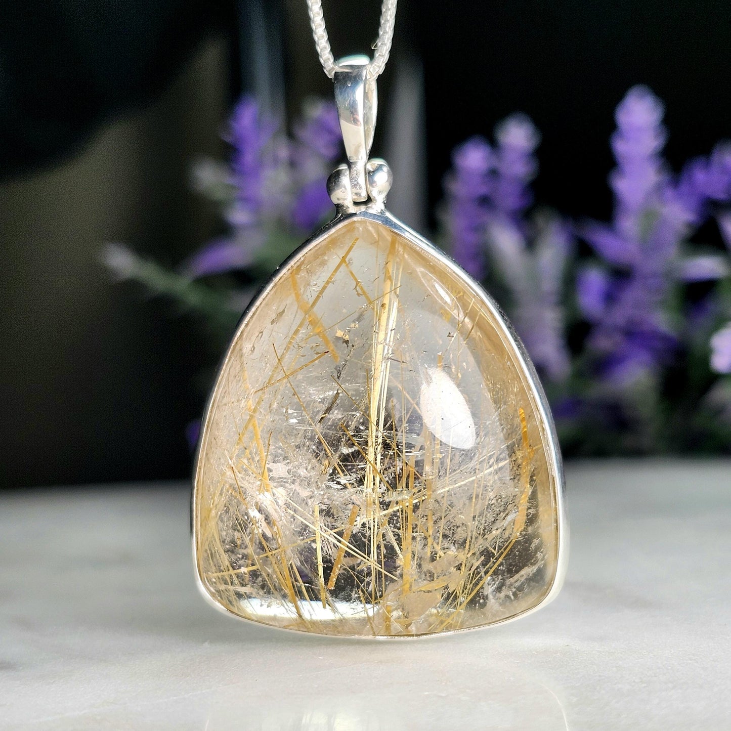 Angel Hair Rutile Quartz Pendant