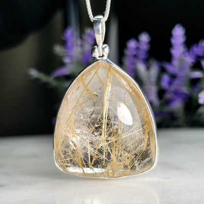 Angel Hair Rutile Quartz Pendant