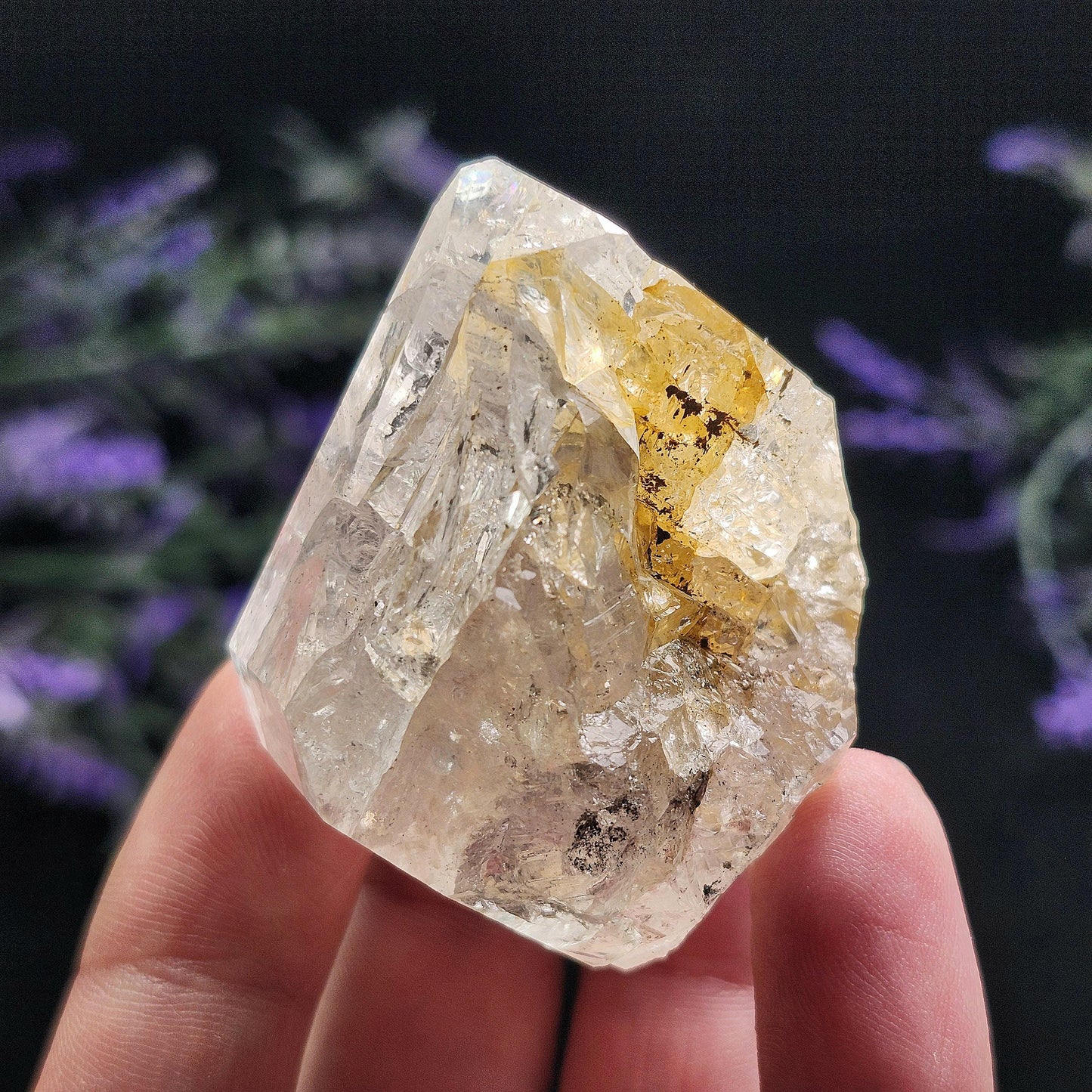 Golden Herkimer Diamond 59g