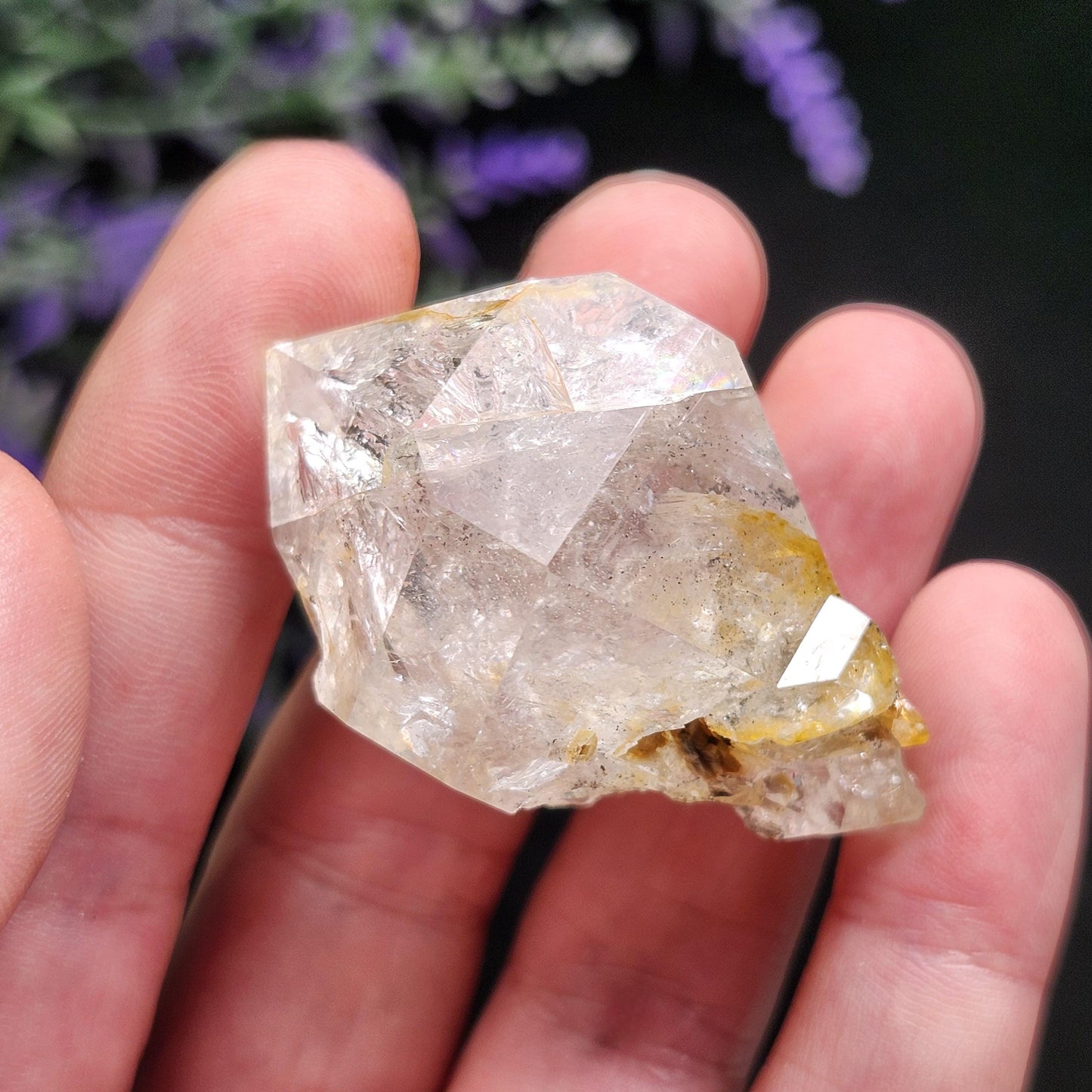 Golden Herkimer Diamond 36g