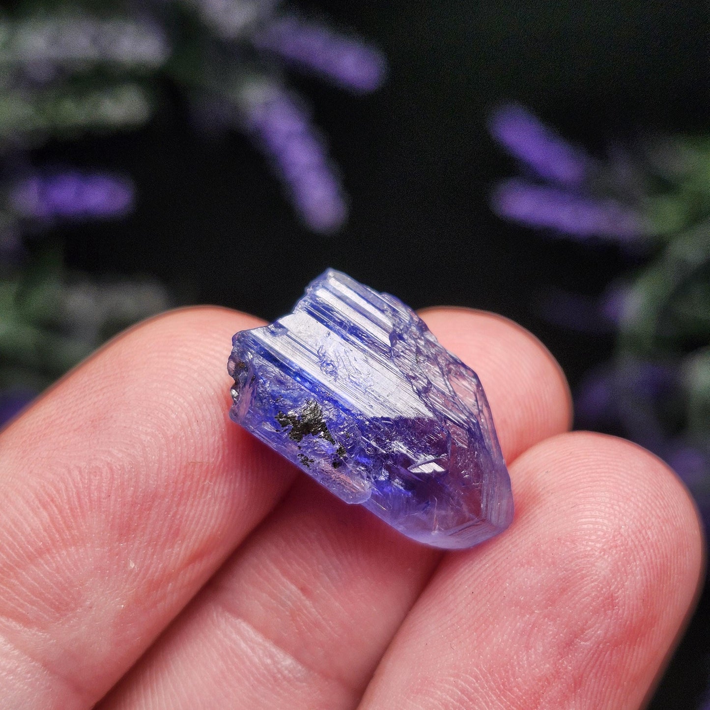 Blue Tanzanite Crystal 2.6g