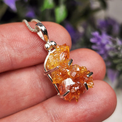 Orange Zincite Pendant
