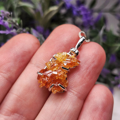 Orange Zincite Pendant