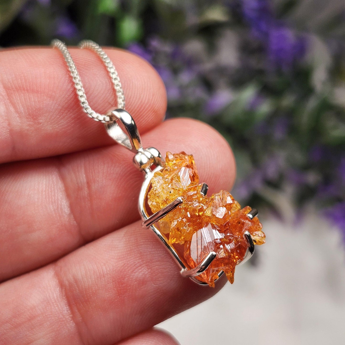 Orange Zincite Pendant