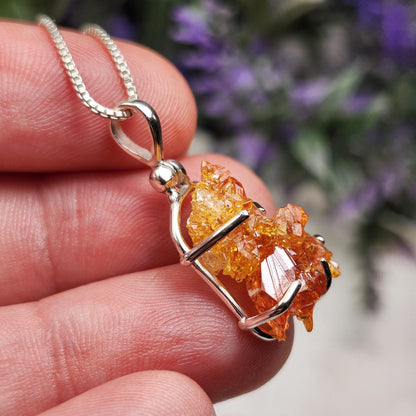 Orange Zincite Pendant