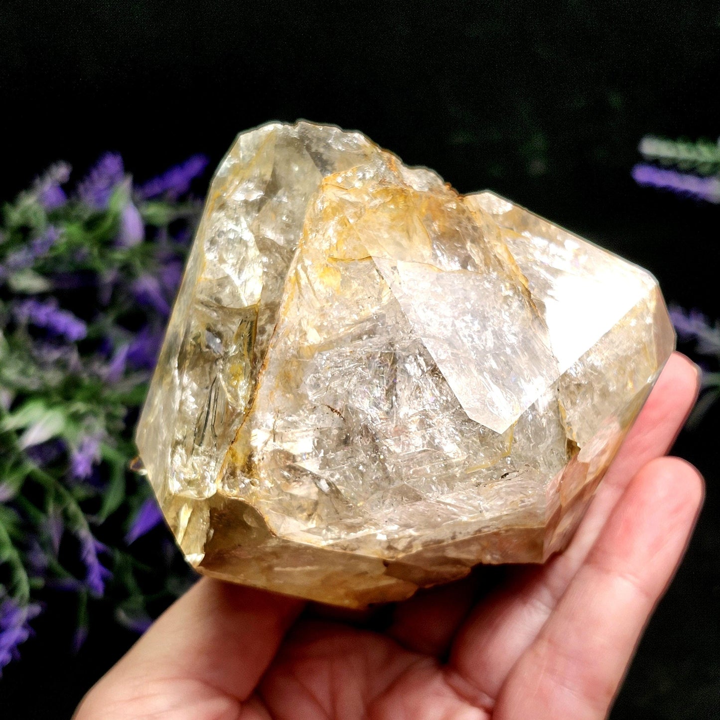 Golden Herkimer Diamond 490g