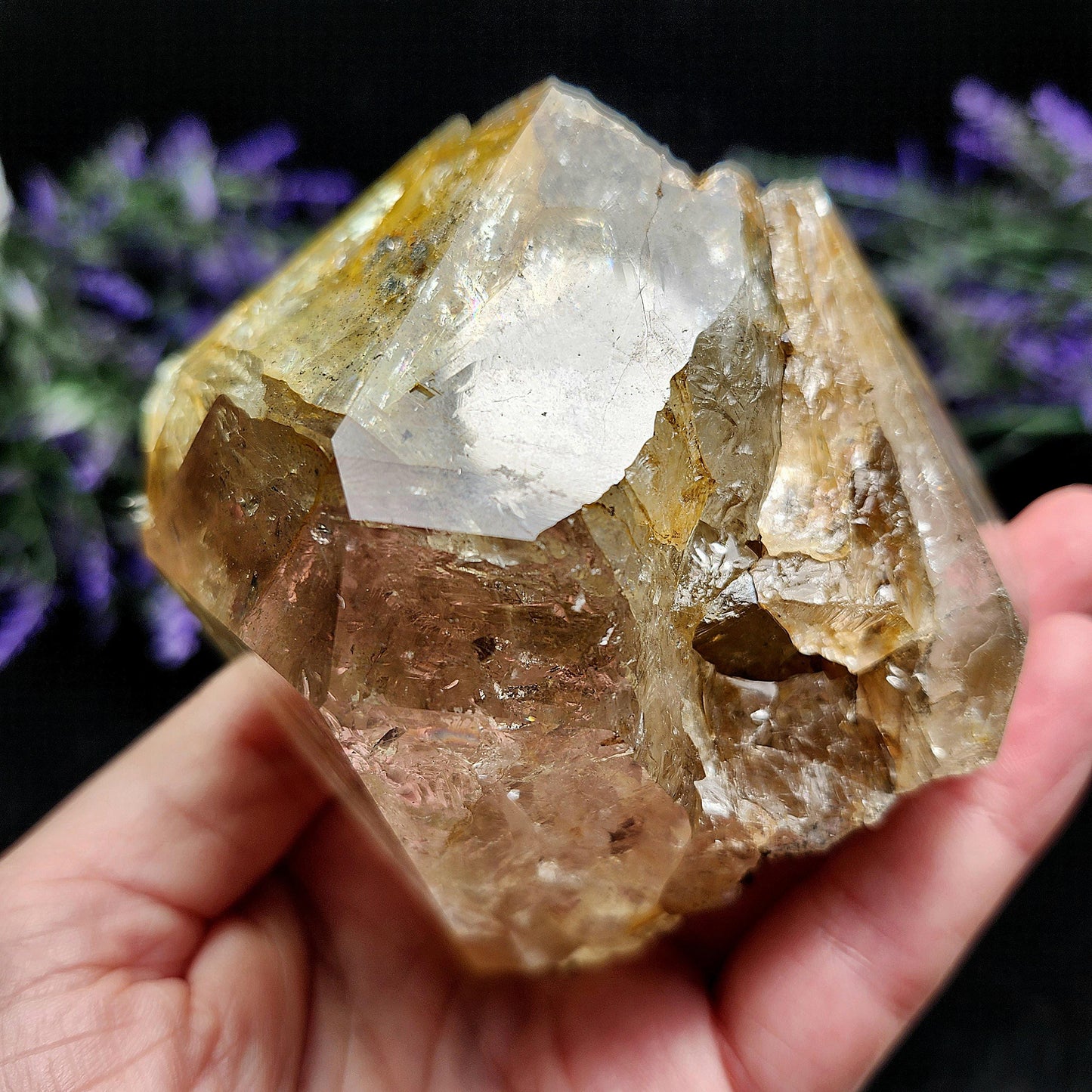 Golden Herkimer Diamond 490g