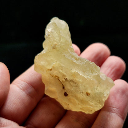 Libyan Desert Glass with Cristobalite Spheres 38.29g