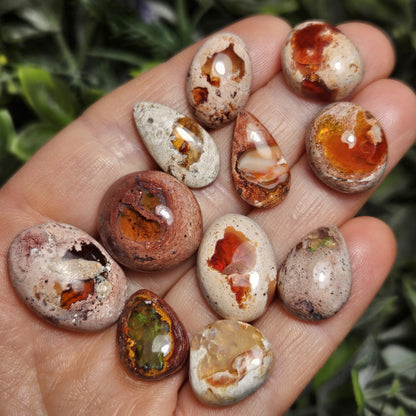 Mexican Fire Opal Crystal, Fire Opal Cabochon