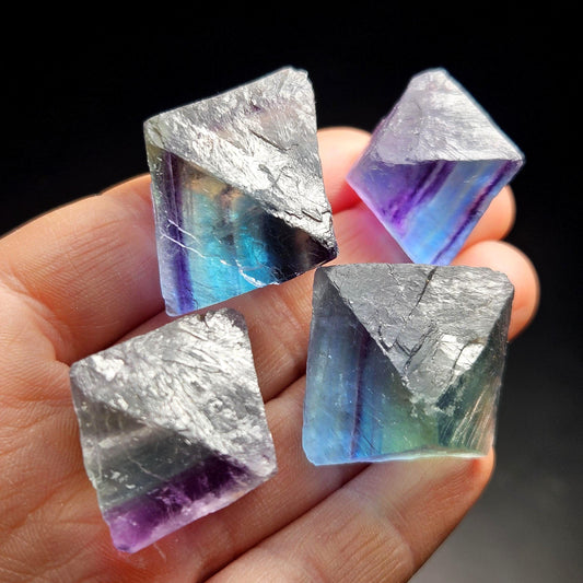 Rainbow Fluorite Octahedron