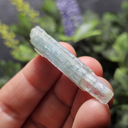 Raw Aquamarine Crystal (4.36 grams): Nigerian Blue Aquamarine Stone, Natural Crystal