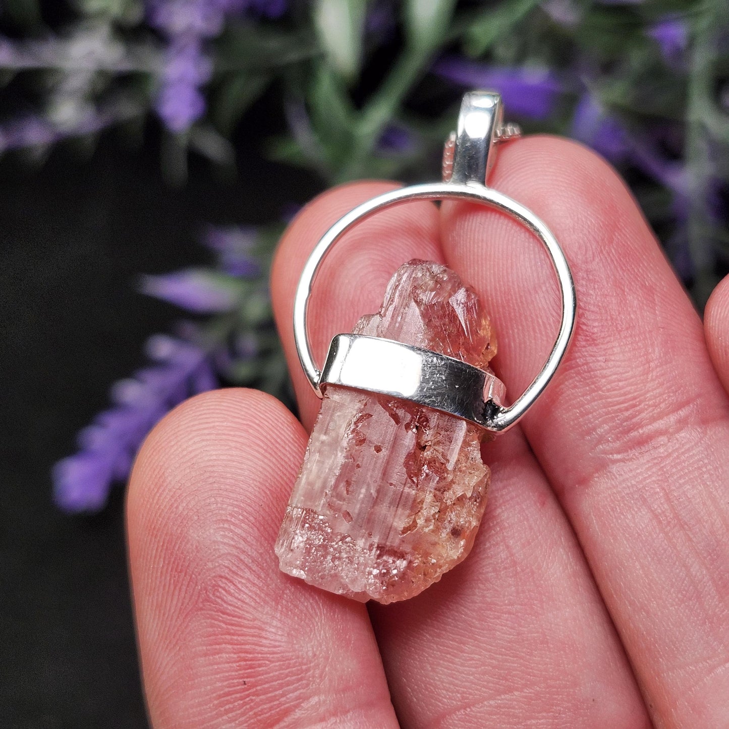 Pink Topaz Pendant