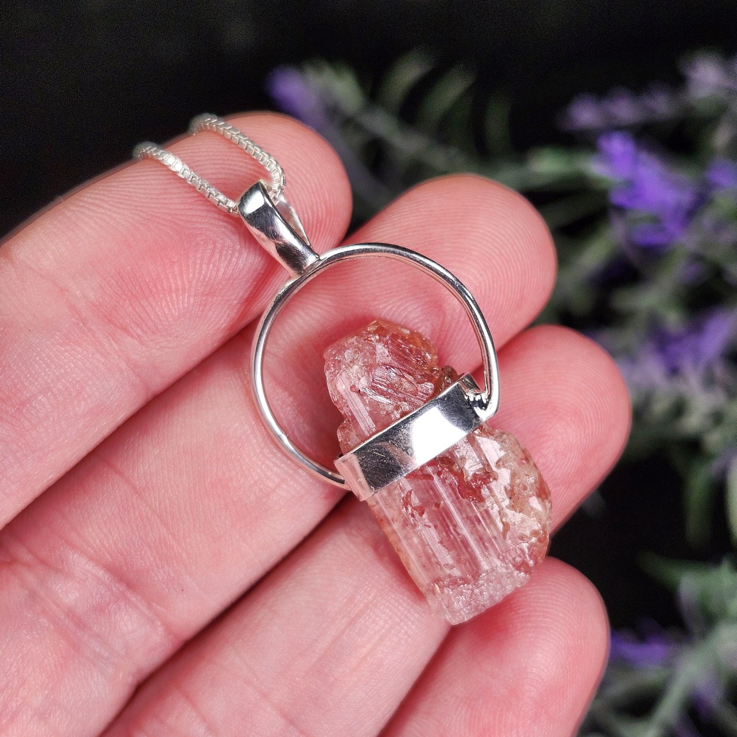 Pink Topaz Pendant