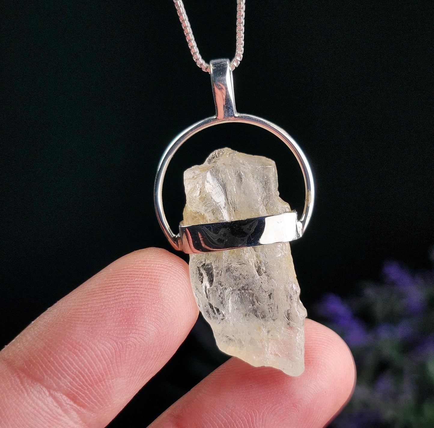 Phenacite Crystal Pendant