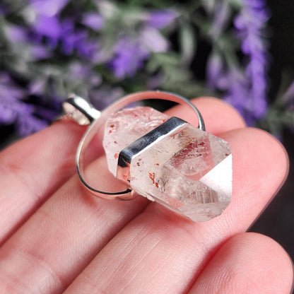 Harlequin Brandberg Quartz Sterling Silver Pendant