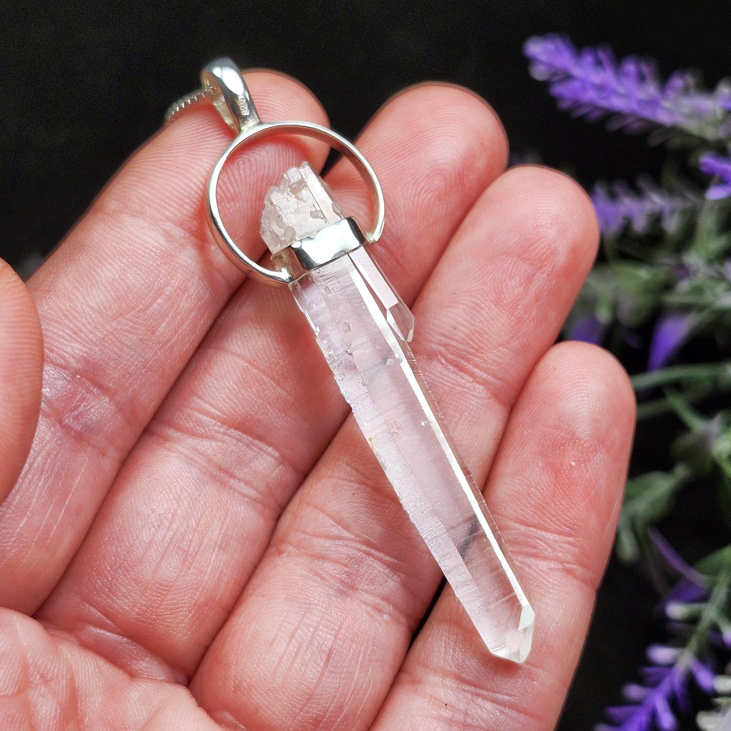 Lemurian Seed Quartz Pendant