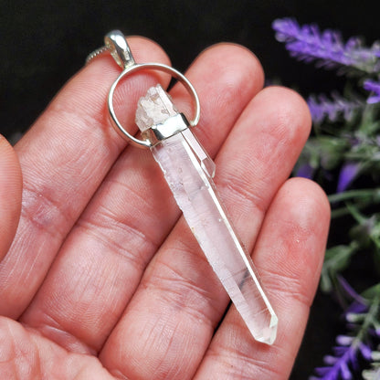 Lemurian Seed Quartz Pendant