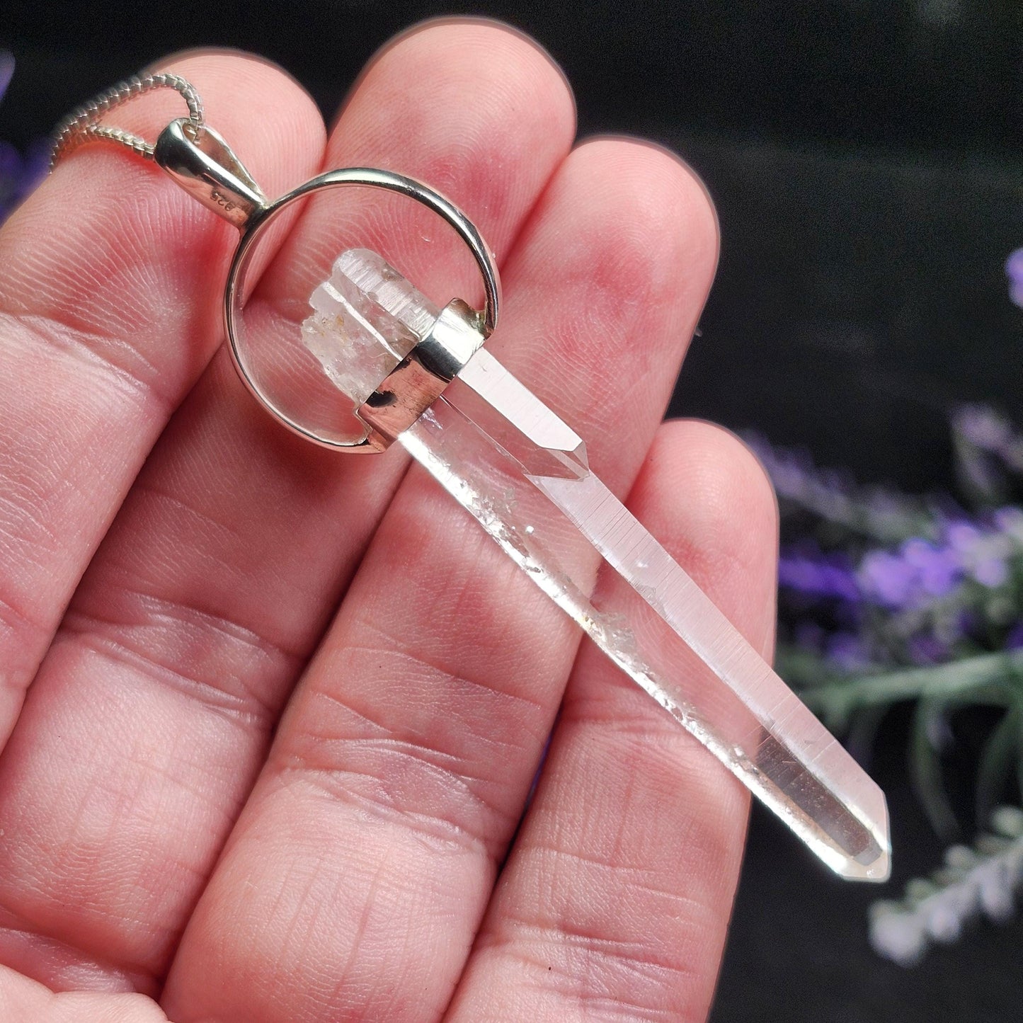 Lemurian Seed Quartz Pendant