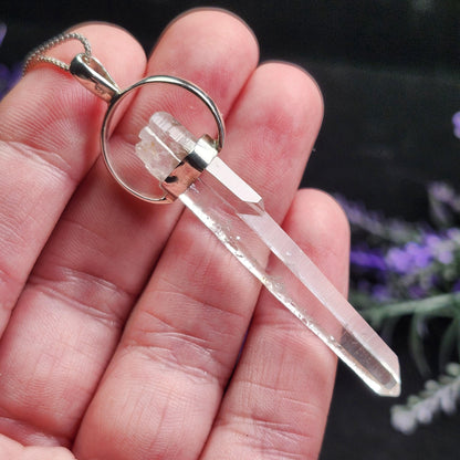 Lemurian Seed Quartz Pendant
