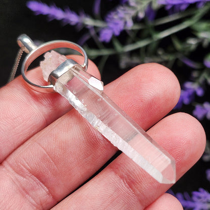Lemurian Seed Quartz Pendant