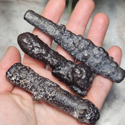 Angel Chime Prophecy Stone Wand: Natural Prophecy Specimen from Egypt, Pseudomorph Crystal
