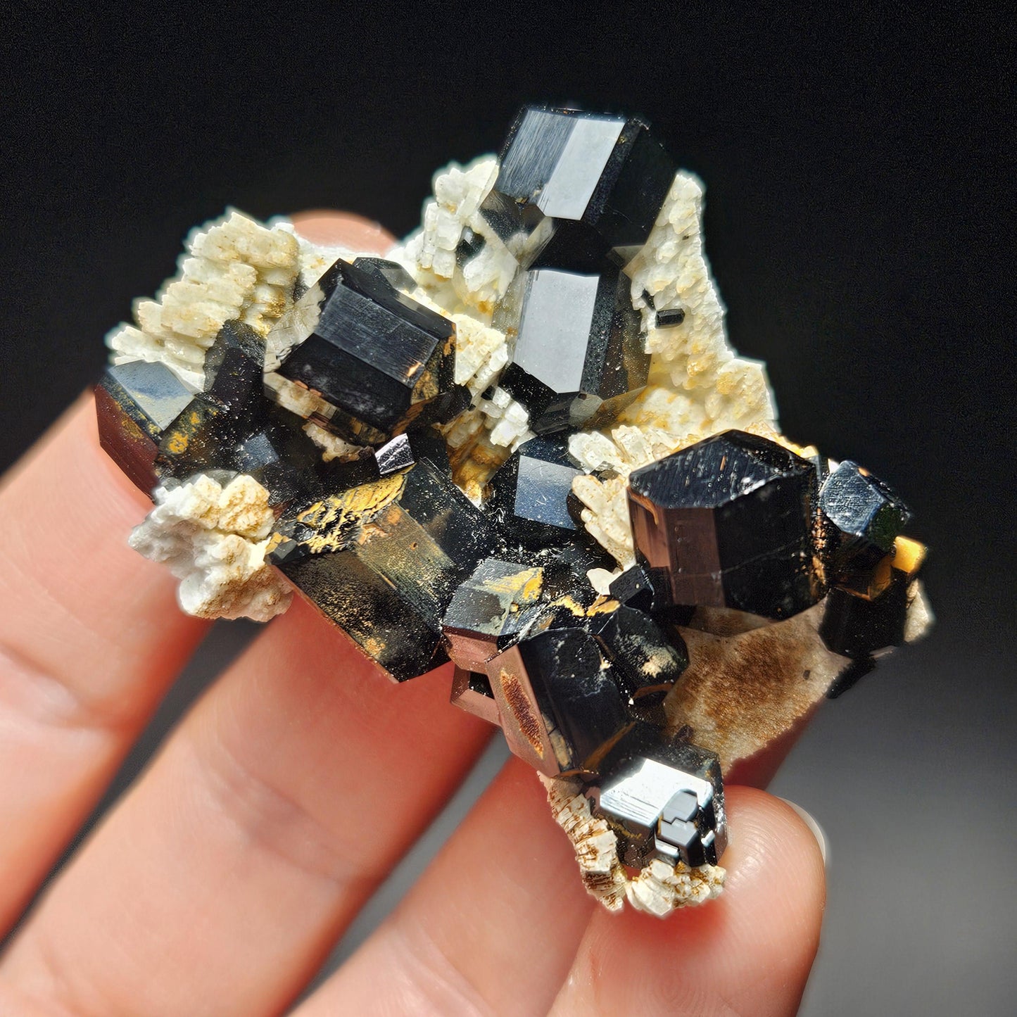 Black Tourmaline Cluster