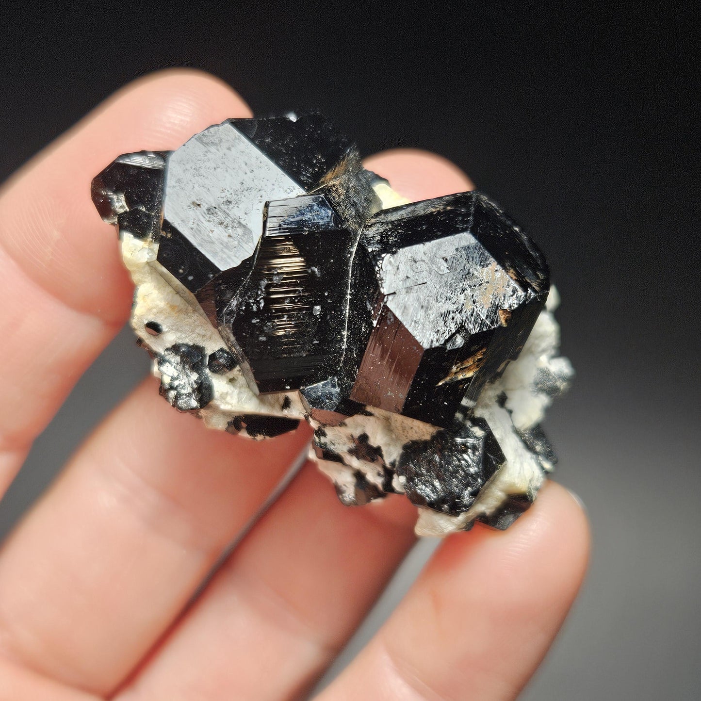 Black Tourmaline Cluster
