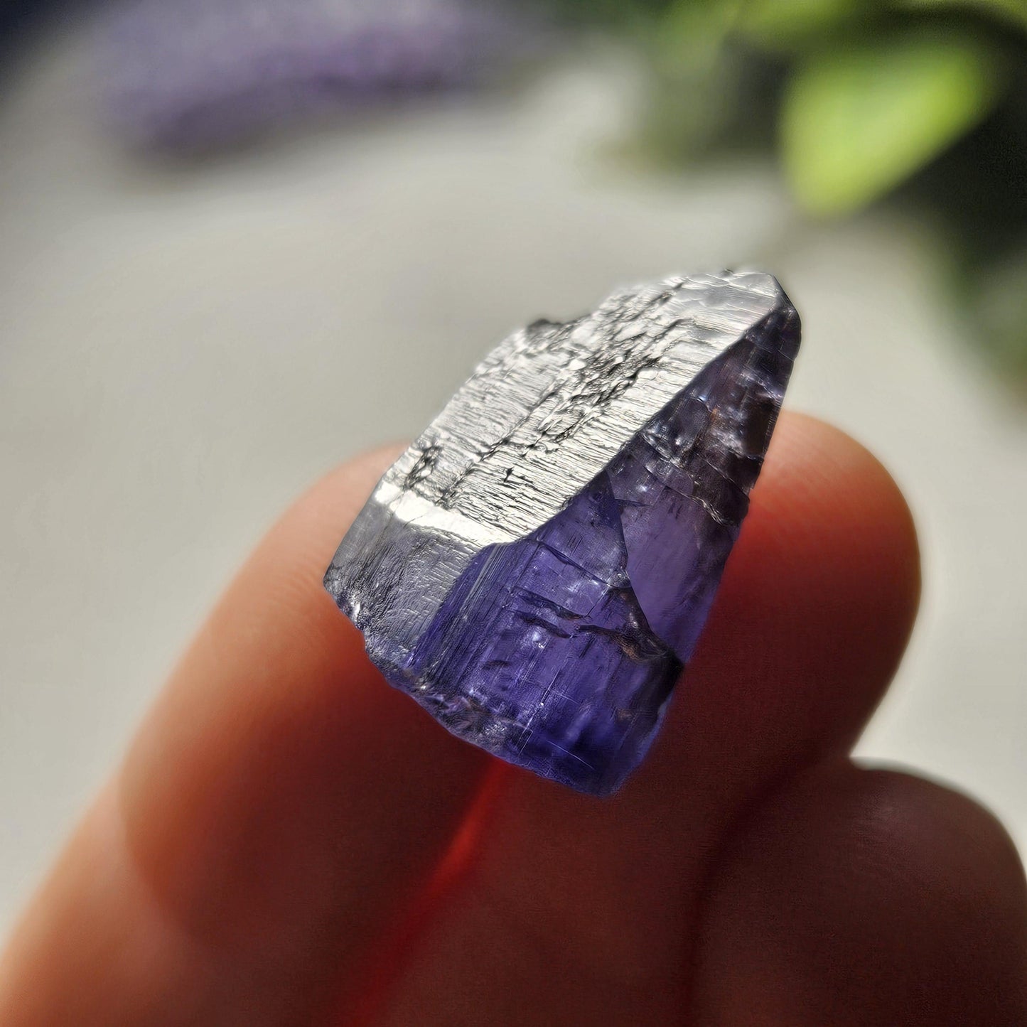 Tanzanite Terminated Crystal: Raw Gemstone Specimen, 3.93g
