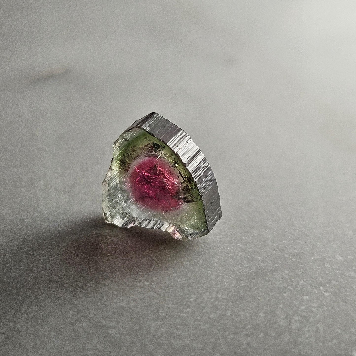 Watermelon Tourmaline Slice