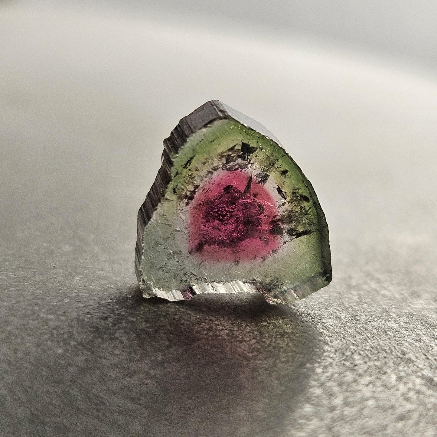 Watermelon Tourmaline Slice