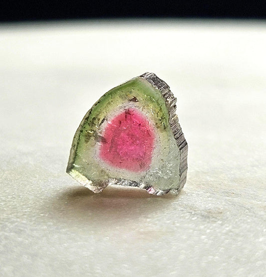 Watermelon Tourmaline Slice