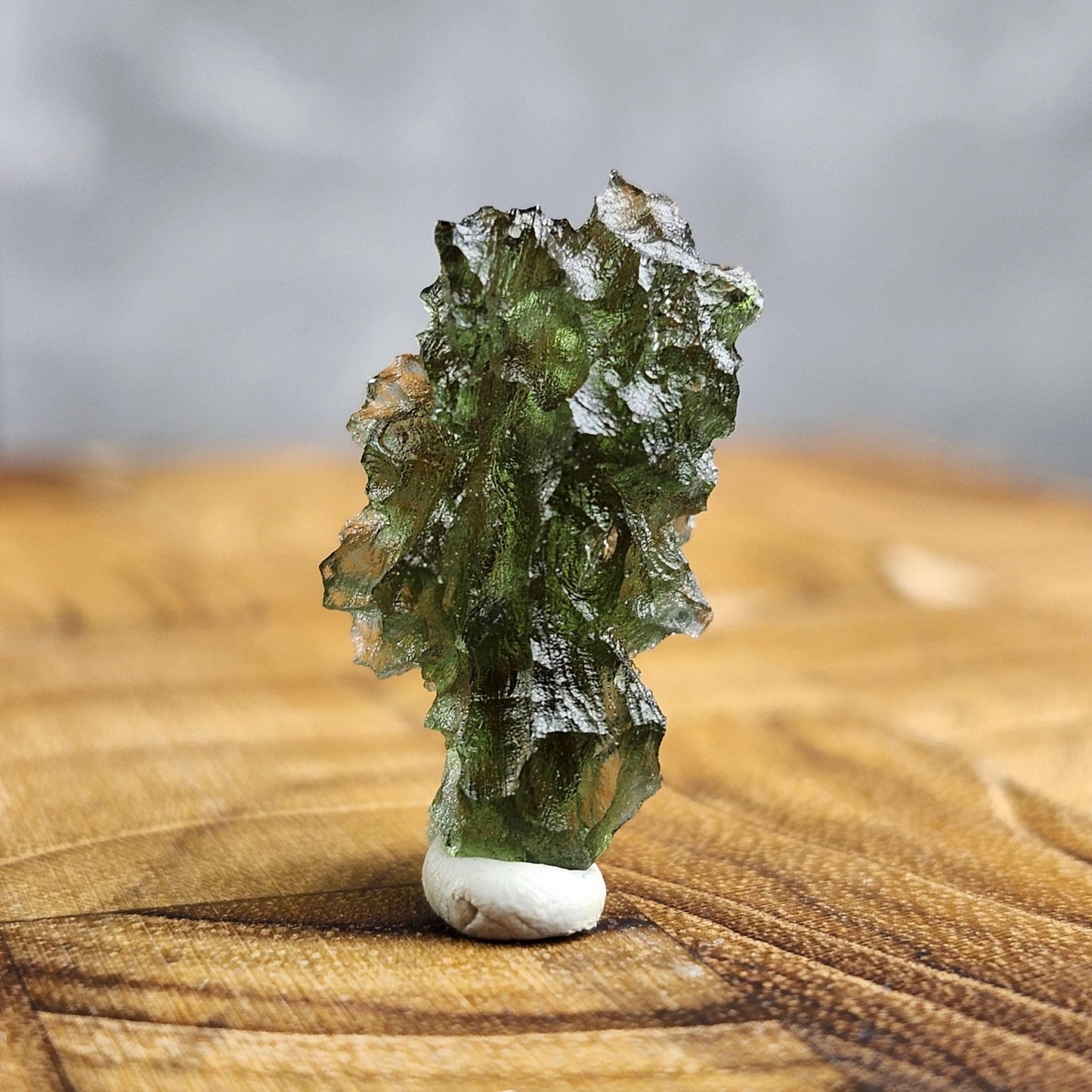 Besednice Moldavite Hedgehog Specimen 1.97 gram