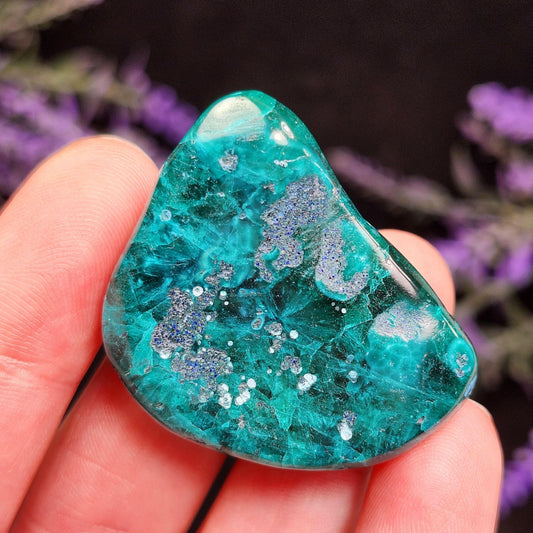 Dioptase Crystal Specimen: Congo Green Gemstone, 27.6g