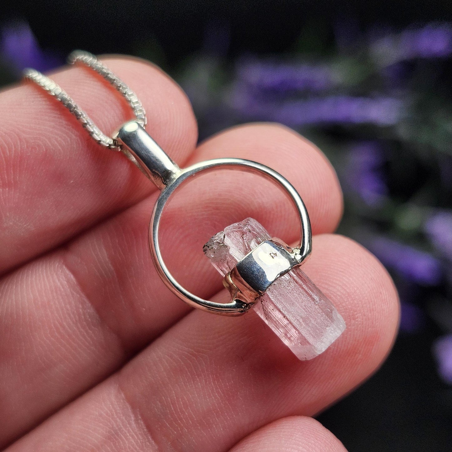 Pink Tourmaline Pendant