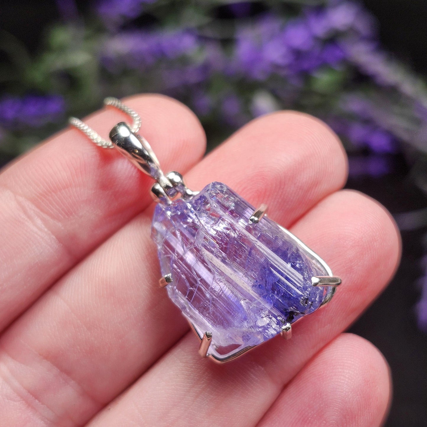 Tanzanite Crystal Pendant