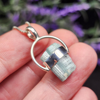 Blue Tourmaline Pendant