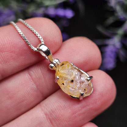 Golden Phenacite Pendant