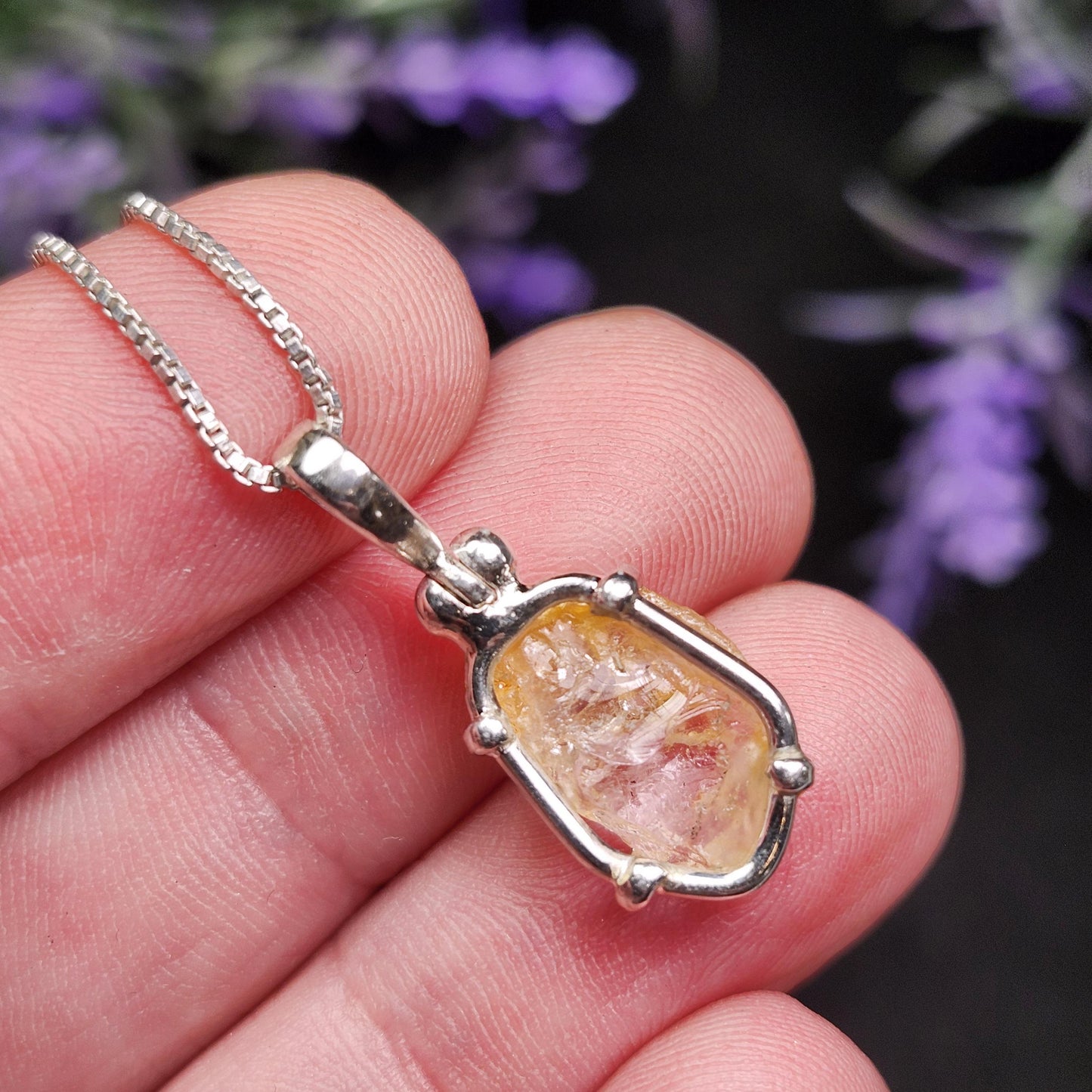 Golden Phenacite Pendant