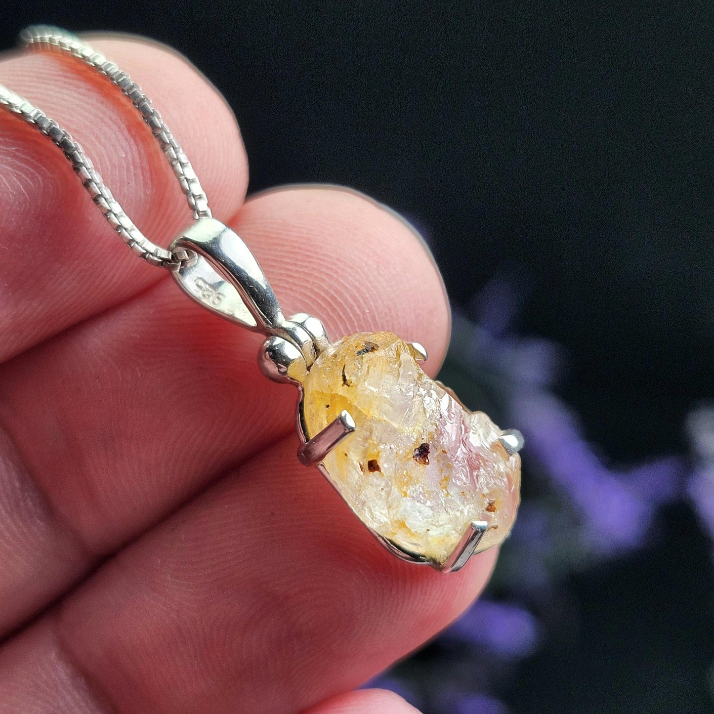 Golden Phenacite Pendant